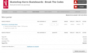 Panier Boards - nouveau Skateshop Korro Skateboards