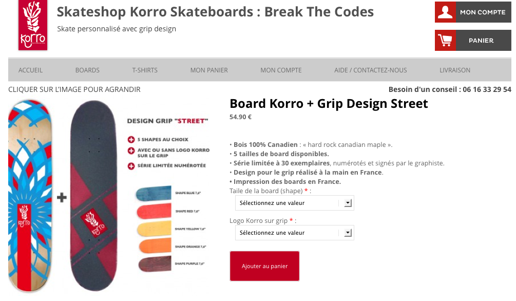 Boards - nouveau Skateshop Korro Skateboards