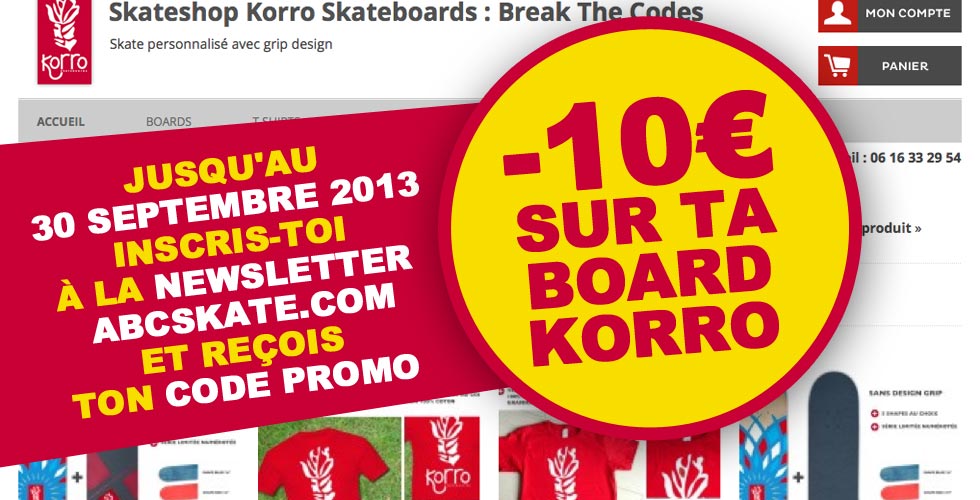 Accueil KORRO SKATEBOARDS Break The Codes skate personnalisé avec
