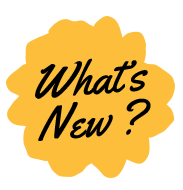 Sticker jaune "What's New?"